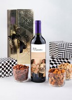 Imagen preview para Personaliza Vino tinto con foto y botanas - 1