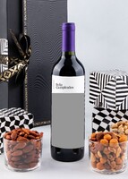 Imagen preview para Personaliza Vino tinto con foto y botanas - 5