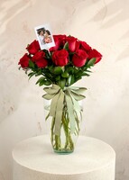 Imagen preview para Personaliza con Mini Foto 12 Rosas Rojas - 1