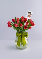 Imagen preview para Personaliza con Mini Foto 15 Tulipanes Rojos - 1