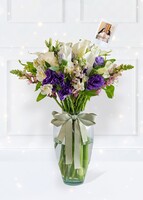 Imagen preview para Personaliza con Mini Foto Alcatraces y Lisianthus - 1