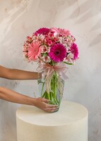 Imagen preview para Personaliza con Mini Foto Gerberas Rosas - 3