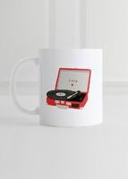 Imagen preview para Personaliza taza diseño "Retro Love" 15oz - 1