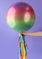 Imagen preview para Personaliza tu Globo Esfera Arcoiris - 5