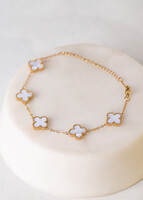 Imagen preview para Pulsera Trébol Blanco Amalaya - 1