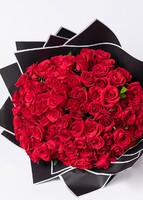 Imagen preview para Ramo con 100 rosas rojas enviaflores - 3
