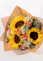 Imagen preview para Ramo con Girasoles y Rosas - 4