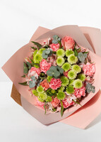 Imagen preview para Ramo con Rosas Rosa Claro y Margaritas - 3