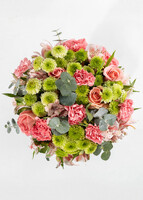 Imagen preview para Ramo con Rosas Rosa Claro y Margaritas - 1