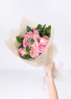 Imagen preview para Ramo de 12 Rosas Rosa Claro - 2