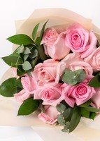 Imagen preview para Ramo de 12 Rosas Rosa Claro - 3