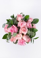 Imagen preview para Ramo de 12 Rosas Rosa Claro - 1