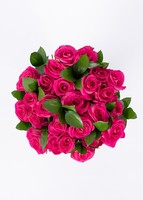 Imagen preview para Ramo de 24 Rosas Fucsia - 1