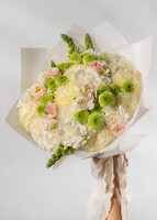 Imagen preview para Ramo de Claveles Blancos y Margaritas - 2