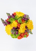 Imagen preview para Ramo de Codorniz Amarillo y Mini Rosas - 1