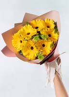Imagen preview para Ramo de Gerberas Amarillas y Margaritas - 2