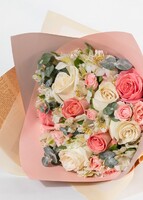 Imagen preview para Ramo de  Rosa Hermosa y Rosa Blanca - 3