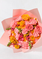 Imagen preview para Ramo de Rosas Naranjas y Rosas con Mini Foto - 5