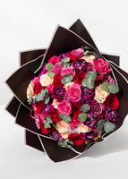 Imagen preview para Ramo grande de rosas de colores y mini rosas - 3