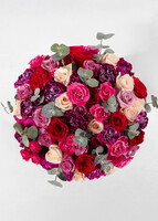 Imagen preview para Ramo grande de rosas de colores y mini rosas - 1