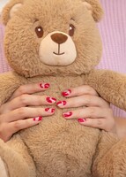 Imagen preview para 12 Rosas Rojas con Oso Peluche y Globo - 4