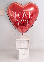 Imagen preview para Set Corazon Cristal con Globo - 1