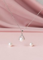 Imagen preview para Set de Perla Plateado La Perla - 1