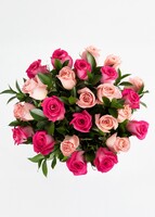 Imagen preview para Sueño de Rosas Combinadas en Jarron - 3