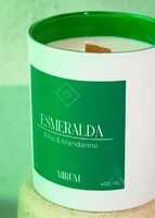 Imagen preview para Vela Mirum Esmeralda con Anillo 400 ml  - 2