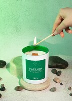 Imagen preview para Vela Mirum Esmeralda con Anillo 400 ml  - 4