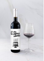 Imagen preview para Vino 3V con etiqueta "Feliz cumpleaños" - 3