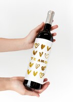 Imagen preview para Vino 3V con etiqueta "Te amo" - 2
