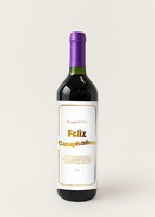 Imagen preview para Personaliza Vino concha y toro con etiqueta "Feliz cumpleaños" - 1