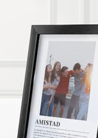 Imagen preview para Marco Amistad Chico en Negro - 2