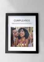 Imagen preview para Marco Cumpleaños Grande en Negro - 1