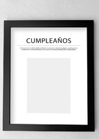 Imagen preview para Marco Cumpleaños Grande en Negro - 5