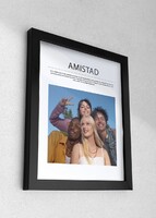 Imagen preview para Marco Amistad Grande en Negro - 3