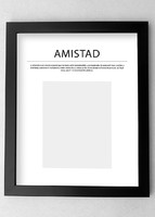 Imagen preview para Marco Amistad Grande en Negro - 5