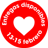 Sticker temporalidad 12 Rosas Rojas y Muffins con Amor La Divinata