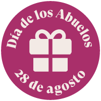 Sticker temporalidad Ternura con 6 Rosas y Lilys y Globo de Abuelos
